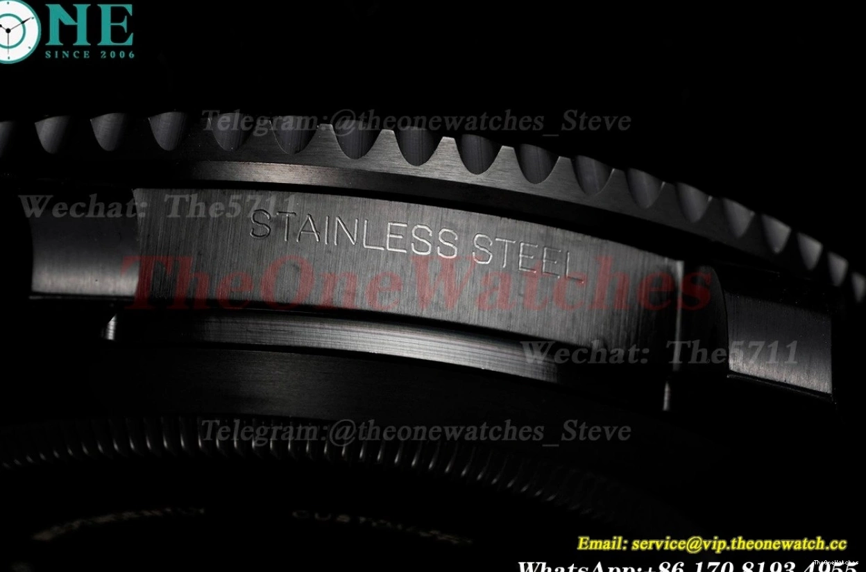 VS3135 SS DLC Green Blaken V6F Dot 40mm Submariner 0407